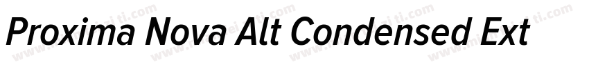 Proxima Nova Alt Condensed Extrabol字体转换